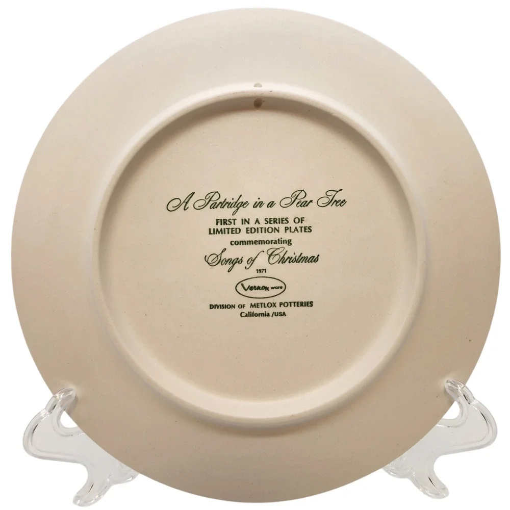 Vernon Ware Metlox 1971Christ Plate 